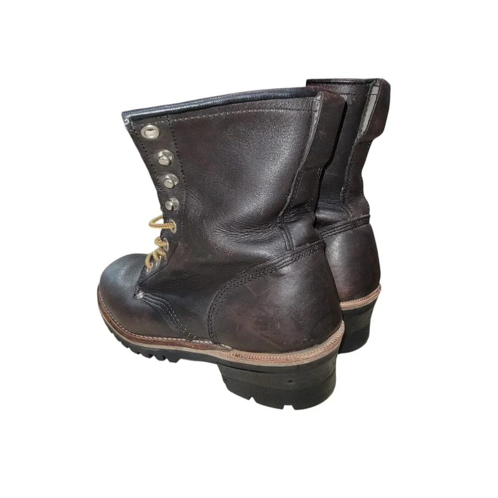 Matterhorn Hiking Mountaineering Boots‎ Women's Brown Leather Lace Up Size 6 D - Picture 4 of 13